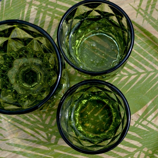 Set van 6 glazen Summer Groen – Opnivo