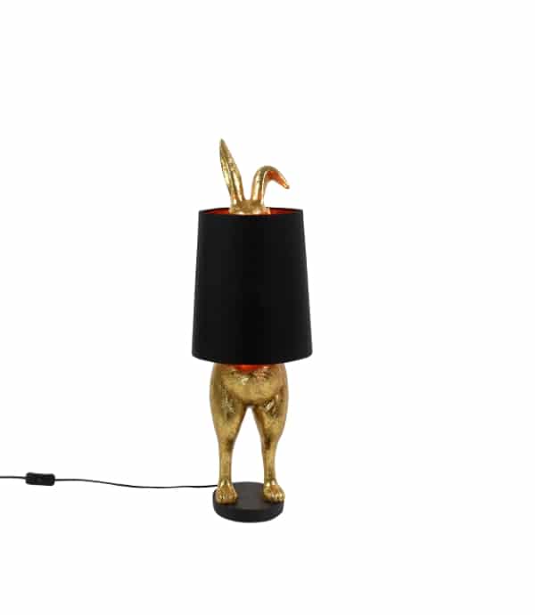 Tafellamp Hiding Bunny (74 cm) goud zwart Opnivo